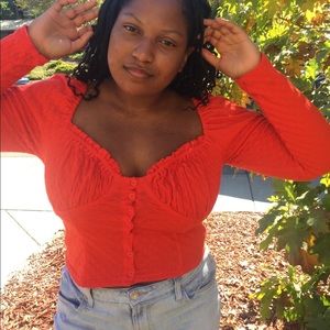 Free People Ladybug Top XL $12